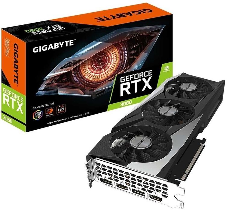 Продам Видеокарту GIGABYTE GeForce RTX 3060 GAMING OC 12G  12 ГБ