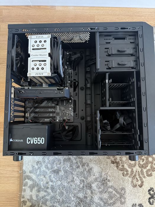 9400f, 1050ti, m2 500gb, 2x8ddr4