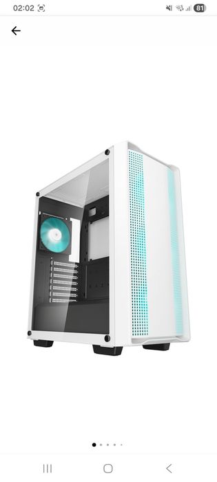 Carcasa DeepCool CC560 WH V2, Mid-Tower, fara sursa, ATX alb