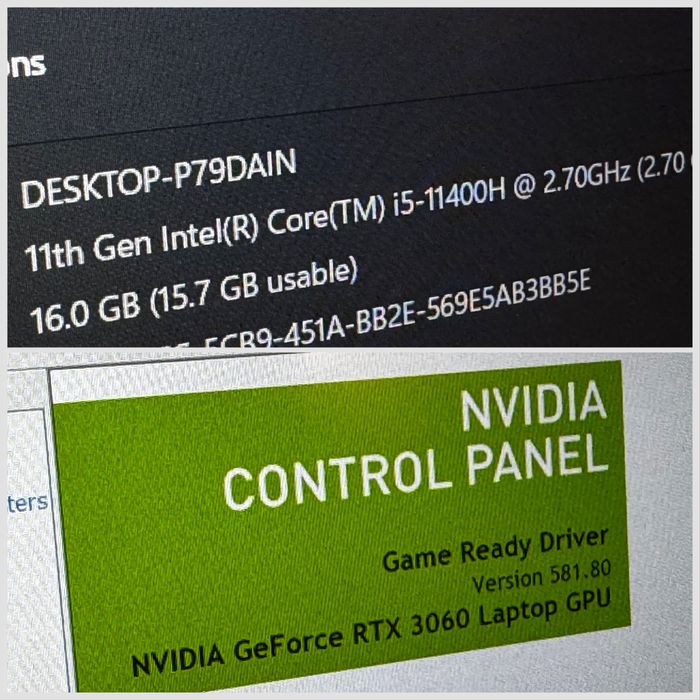 15.6 IPS 144hz/RTX 3060 6GB / i5/ 16GB РАМ/SSD/ Hi-Res Audio