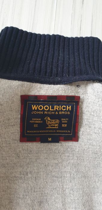 WOOLRICH Made in Italy Wool/Cotton Full Zip Mens  Size M  Цял Цип!