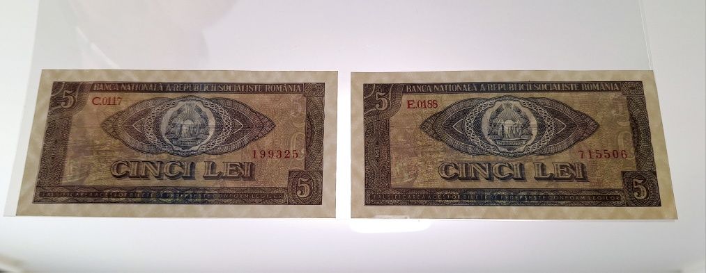 Bancnota 5 lei 1966 UNC