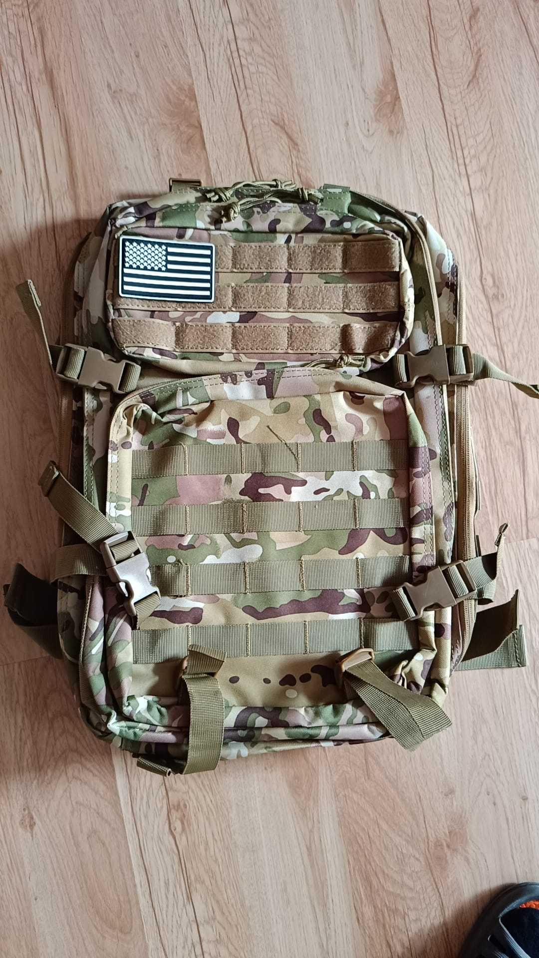 Rucsac militar camuflaj, capacitate 50l, nou