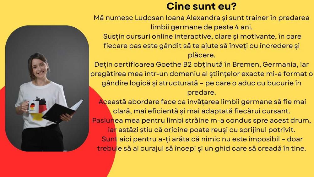 Cursuri de germana personalizate pentru progresul tau rapid
