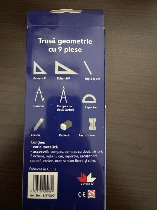 Carti mate/fizica/romane clasele 5-8 + trusa gemoetrie + tabel chimie