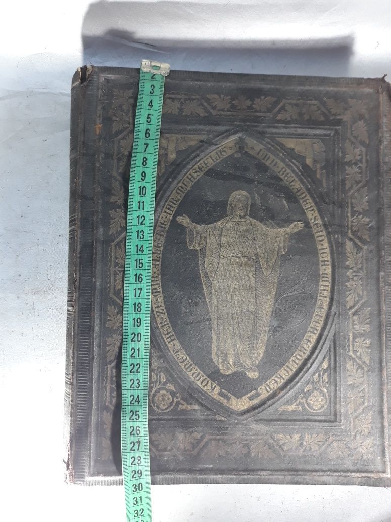 Carte din anul 1900 veche biblică ilustrat limba Germană Thomas Kempis