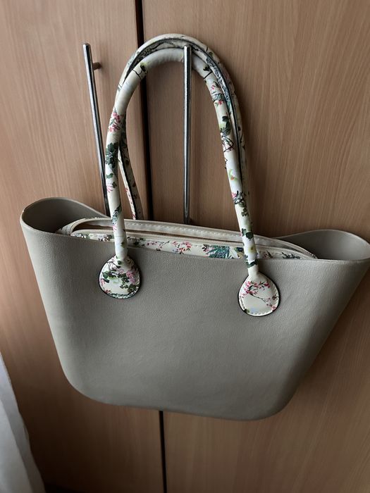 Geanta originala O bag bej aurie