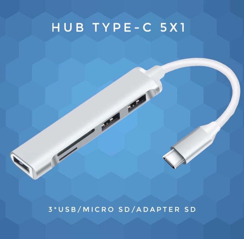 Переходники HUB Type-C  Macbook iPad разные для Micro SD