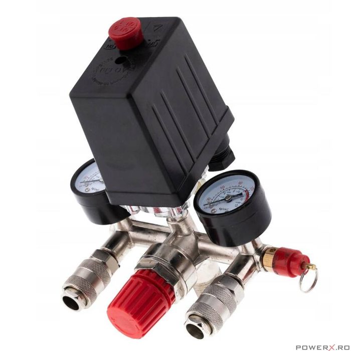 Presostat complet universal pentru compresor monofazic 220V, 8 bari,