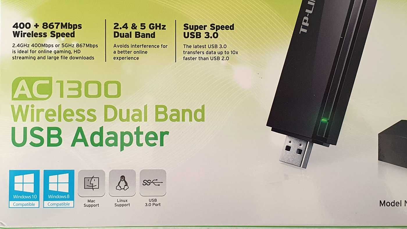 Безжичен двубандов USB3.0 адаптер TP-Link Archer T4U