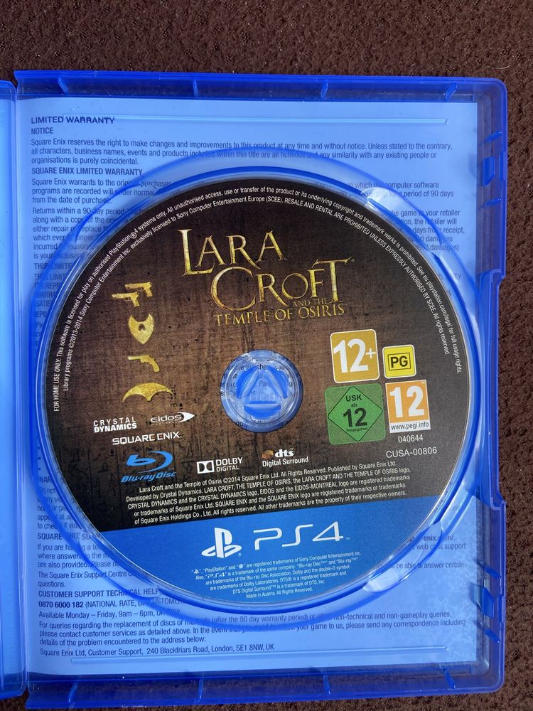 Игра За PS4 Lara Croft And The Temple Of Osiris