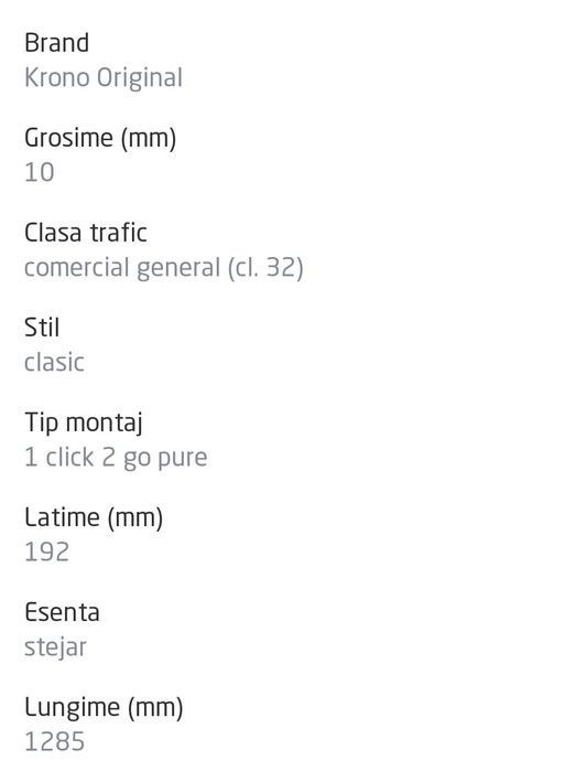 Parchet laminat 10 mm Krono Original Modera Plus 5985, clasa 32