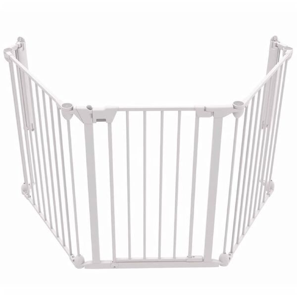 Poartă de siguranță cu 3 panouri Modular, metal, alb