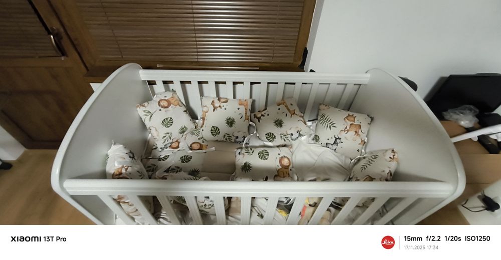 Детски креватче с люлка и чекмедже