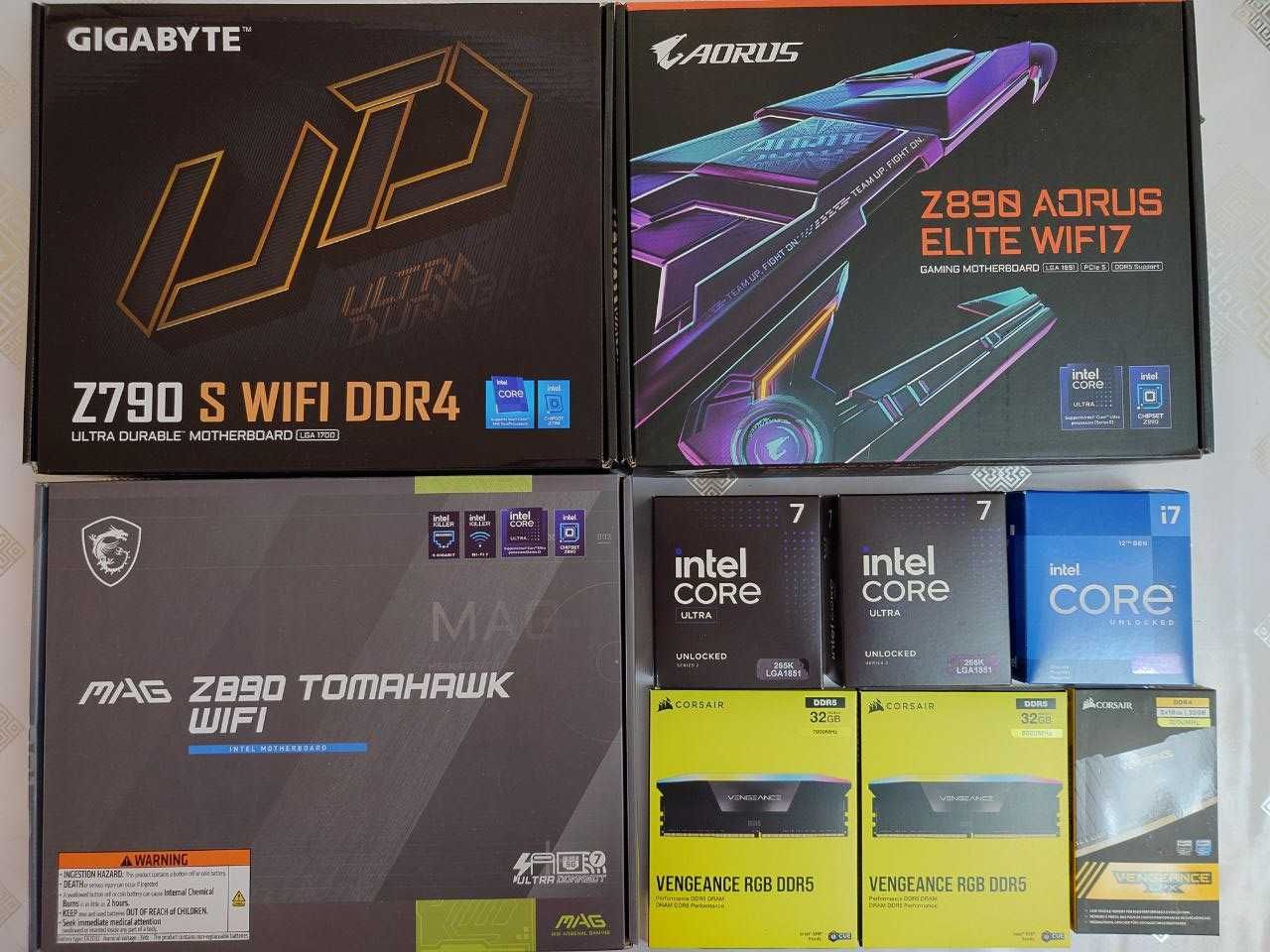 Intel Core Ultra 7 265K / Z890 AORUS ELITE WIFI7 / CORSAIR 32GB-6400