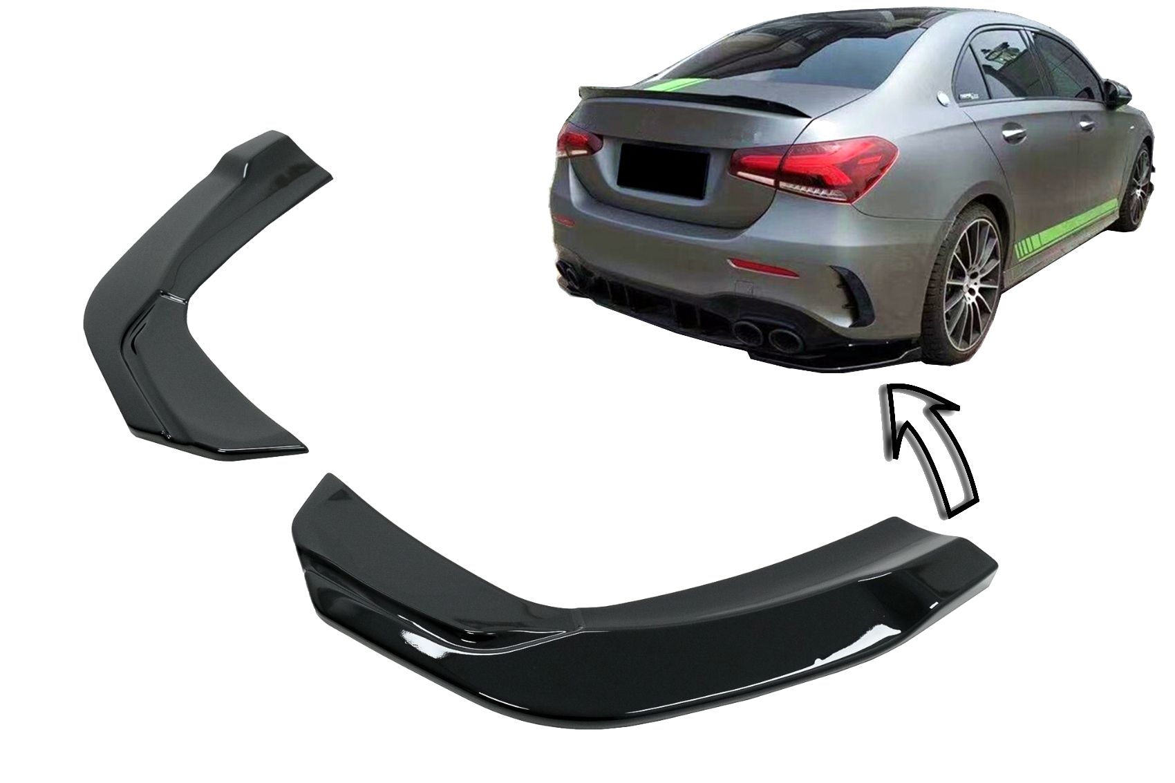 Prelungiri Extensii Bara Spate mercedes A-Class V177 A35 Sedan