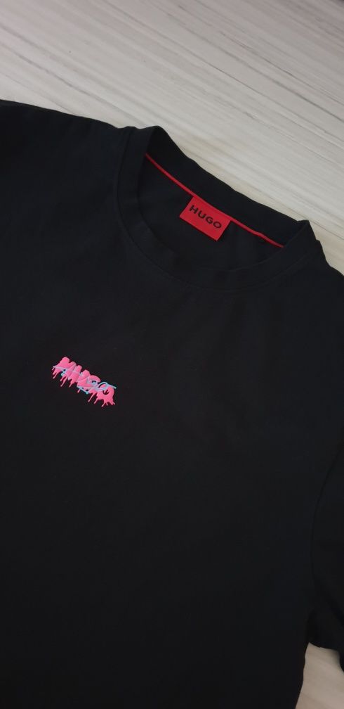 Hugo Boss HUGO Dindion Cotton Mens Size XL ОРИГИНАЛНА Мъжка Тениска!