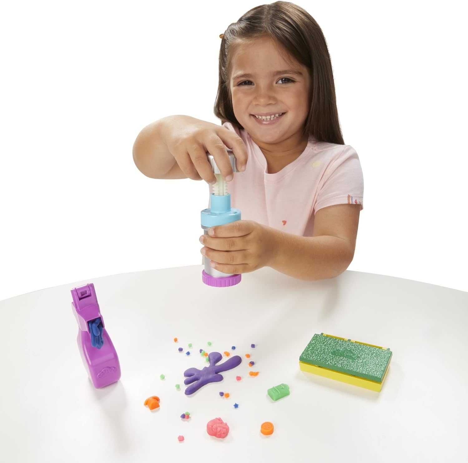Комплект Play Doh Zoom Zoom детска прахосмукачка с мек пластелин