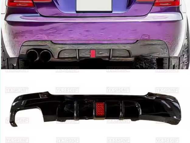 Дифузер с LED светлина за BMW 3 серия E90 E92 E93 гланцово черен