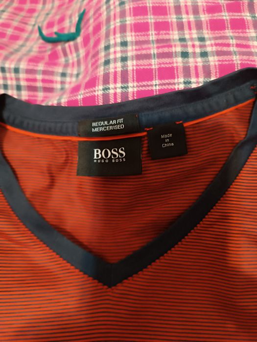 Tricou bumbac cu licra Hugo Boss original mărimea S