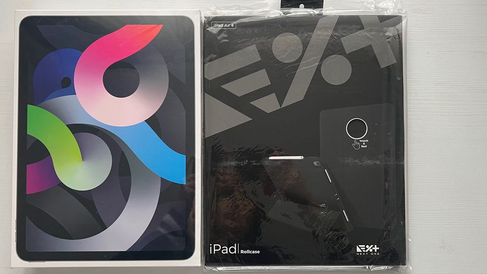 iPad Air 4 (Wi-Fi + Cellular) 256GB, Space Gray, Nou/Sigilat + Husa cu