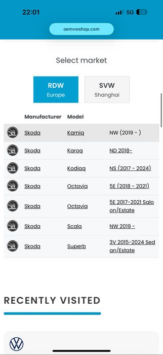 Оригинални бутони за мултиволан за Skoda/Шкода
