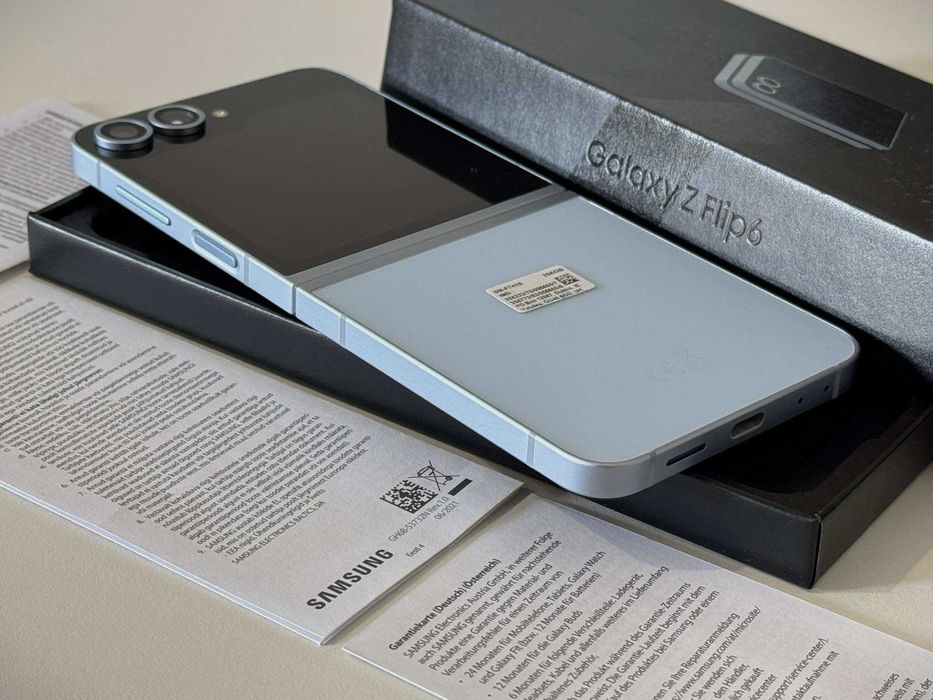 Бартер!Като НОВ!Гаранция! Samsung Galaxy Flip 6 12/256GB Blue (Син)