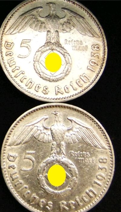 Set 6 monede Germania 1938 – 5 Reichsmark