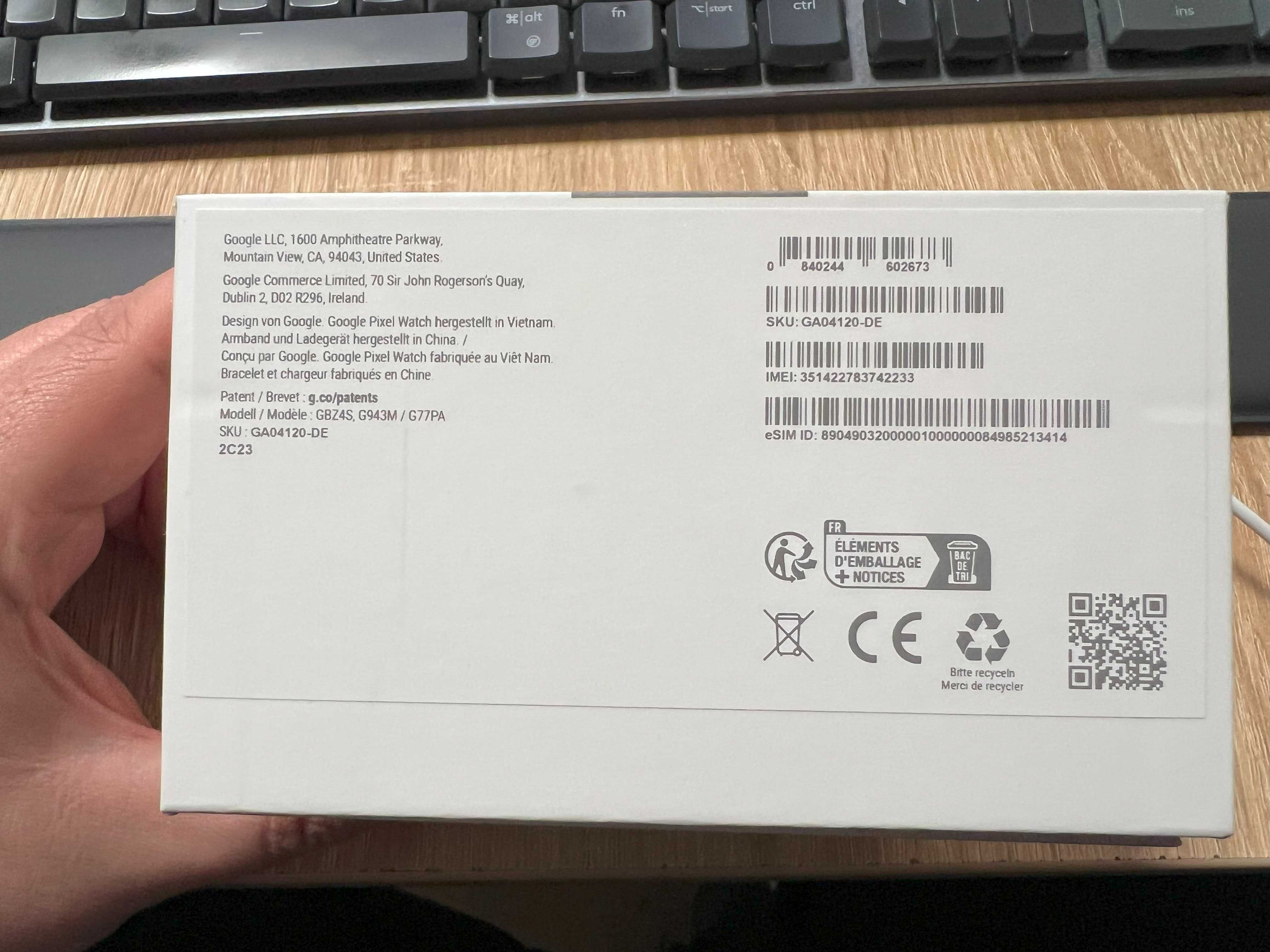 Google Pixel Watch LTE Champagne Gold (Hazel Strap)