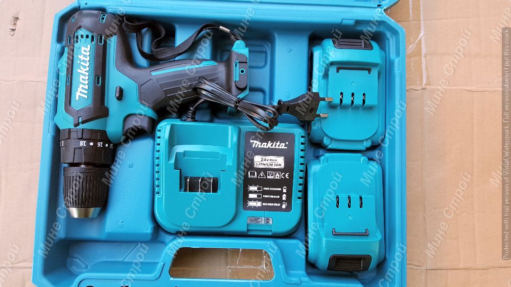 Акумулаторен Ударен Винтоверт МАКИТА / MAKITA550DWE 24V 5Ah 2 Батерии