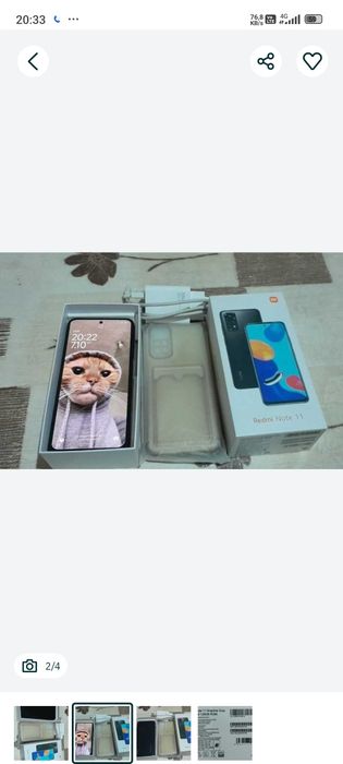 Yangi Redmi Note 11 128Gb Matt Black