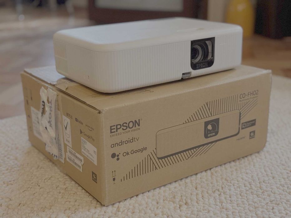 Smart ПРОЕКТОР EPSON CO-FH02, Android TV, 3LCD, Full HD