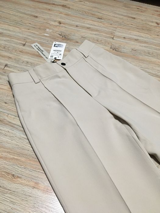 Pantaloni bej Zara The Francoise Full Length