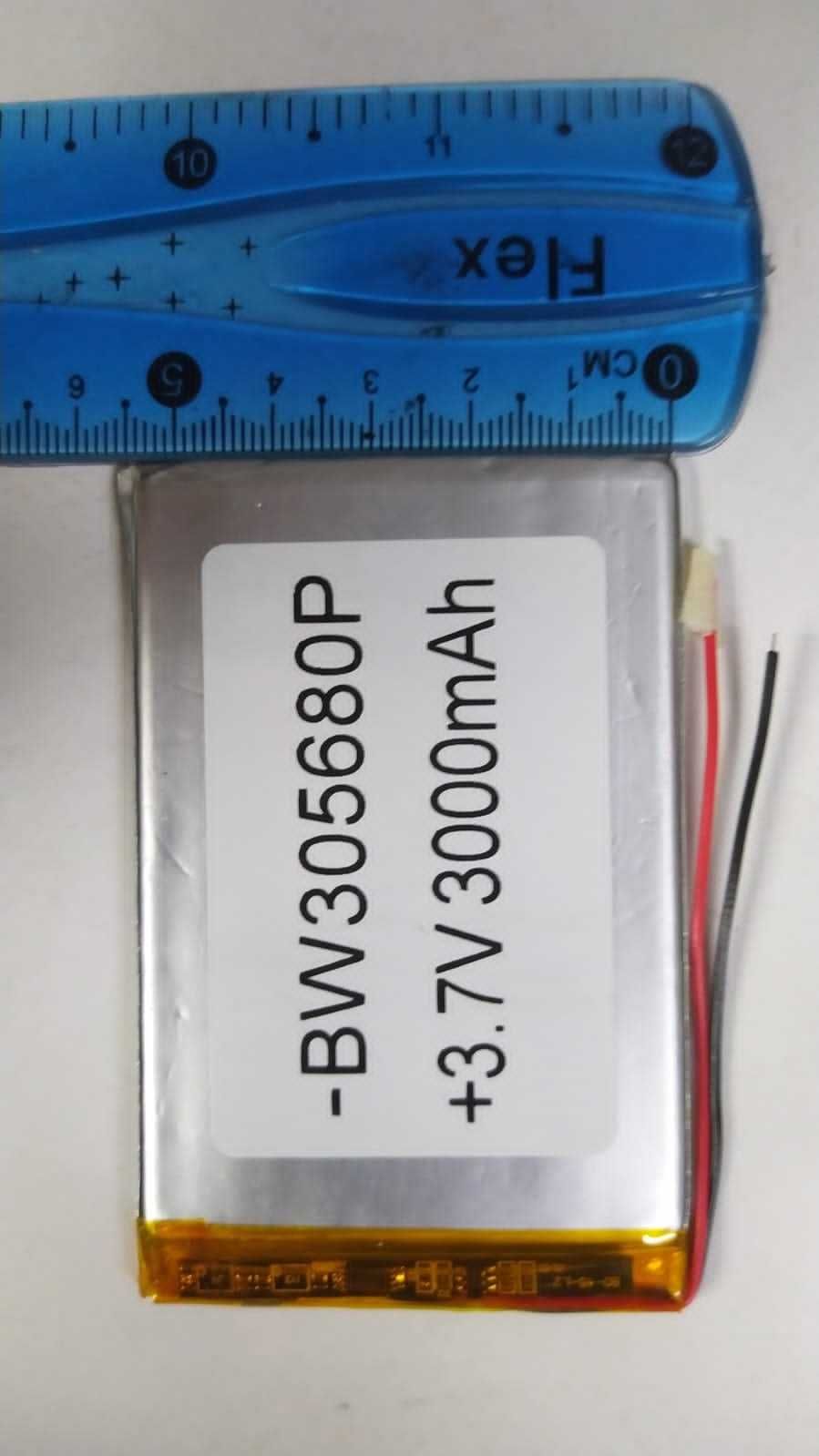 Литий-полимерный аккумулятор (80X56X3mm) 3,7V 3000 mAh