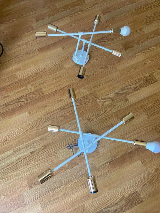 Люстра 2 шт по 5 рожков