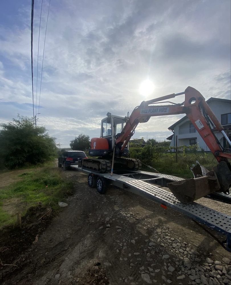 Miniexcavator 3.5T/5T Buldoexcavator Remorci Auto Transport Basculabil
