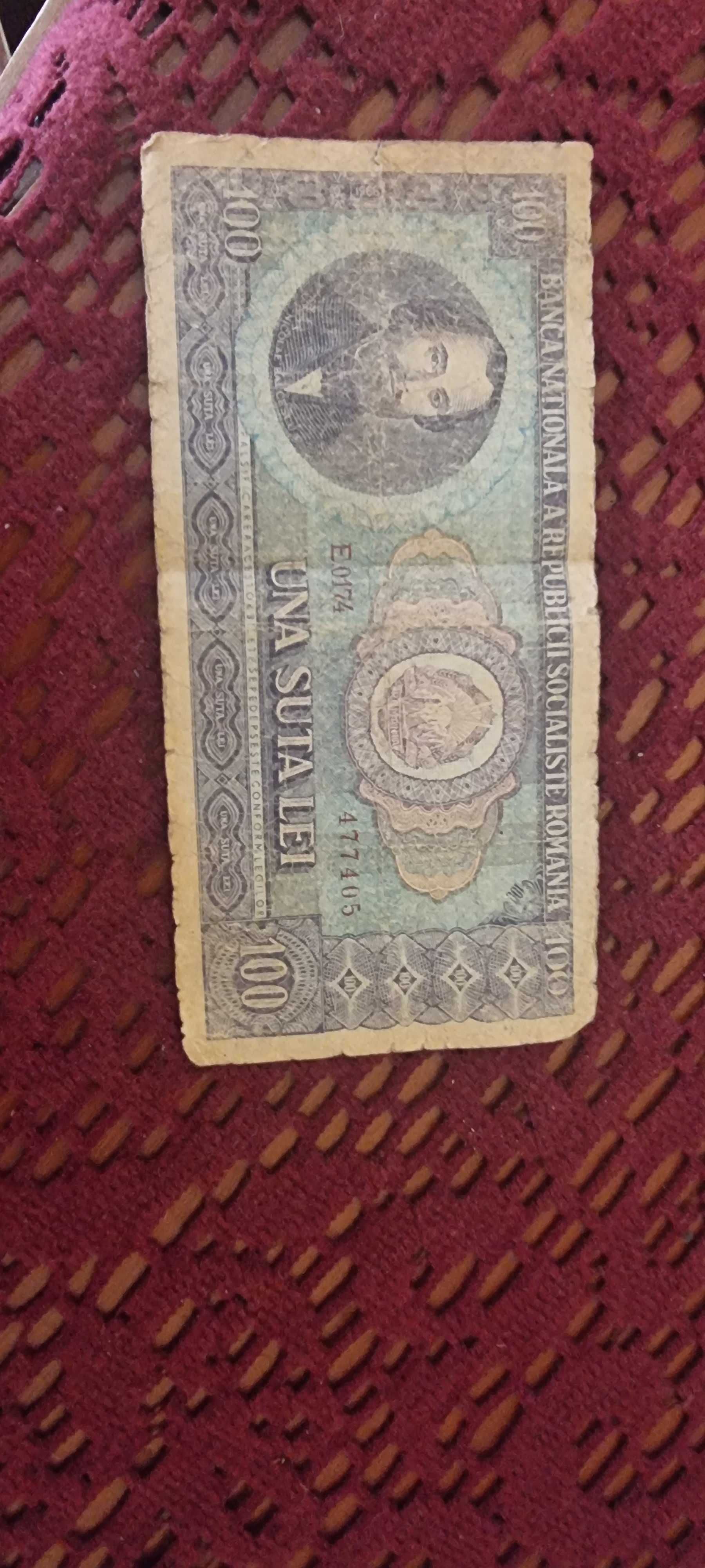 Bancnotă 100 lei 1966