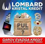 18,5 milliongacha kredit - naqd pul (lombard)