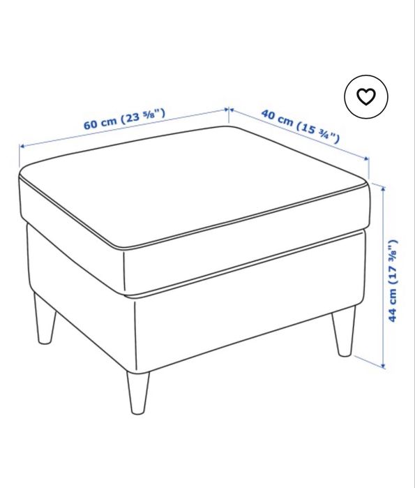 Кресло и табуретка Strandmon