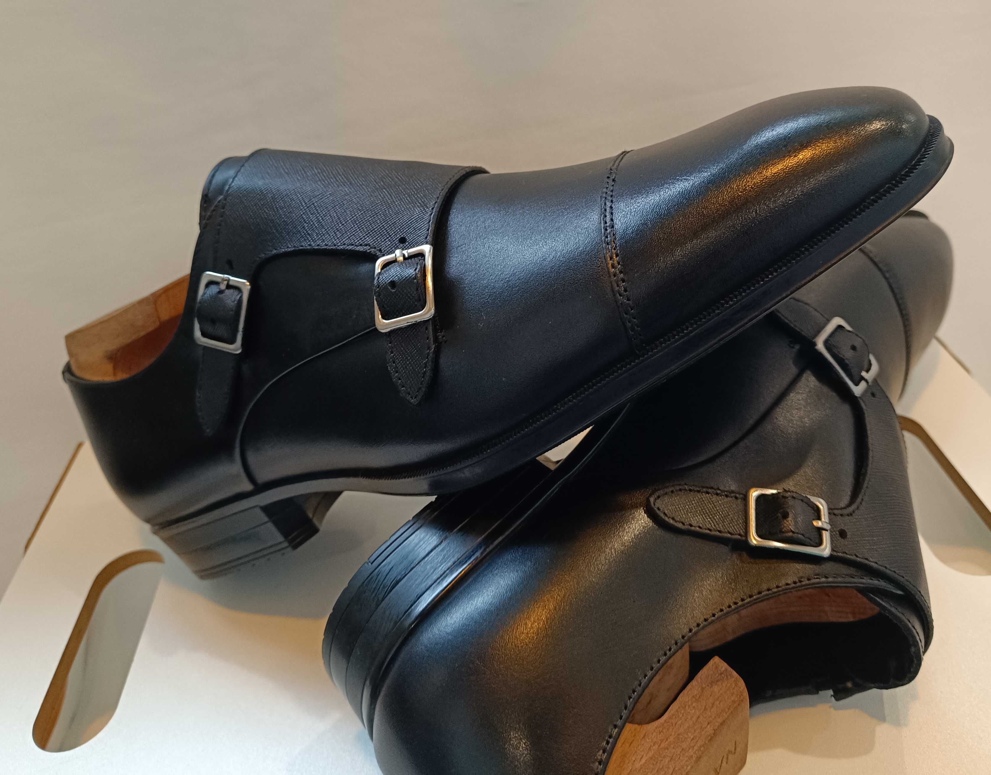 Pantofi monk 44 44.5 cap toe premium ALDO NOI piele naturala