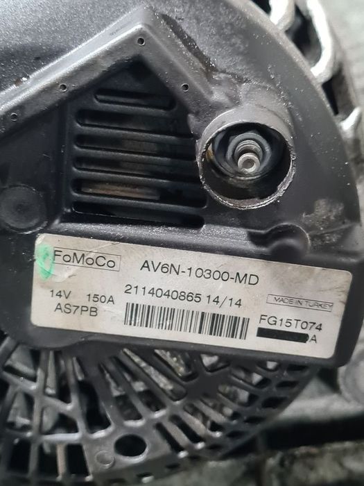 Alternator Ford Kuga II 2.0 TDCI 2012 - 2014 140CP 1997CC UFMA (814) Diesel AV6N10300MD