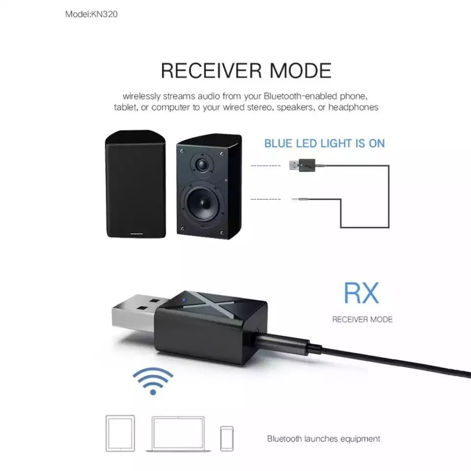 Блютуз адаптер приёмно-передающий. Bluetooth transmitter receiver adap