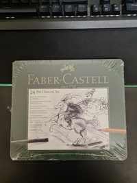 Faber Castell set 24 culori cărbuni/grafit