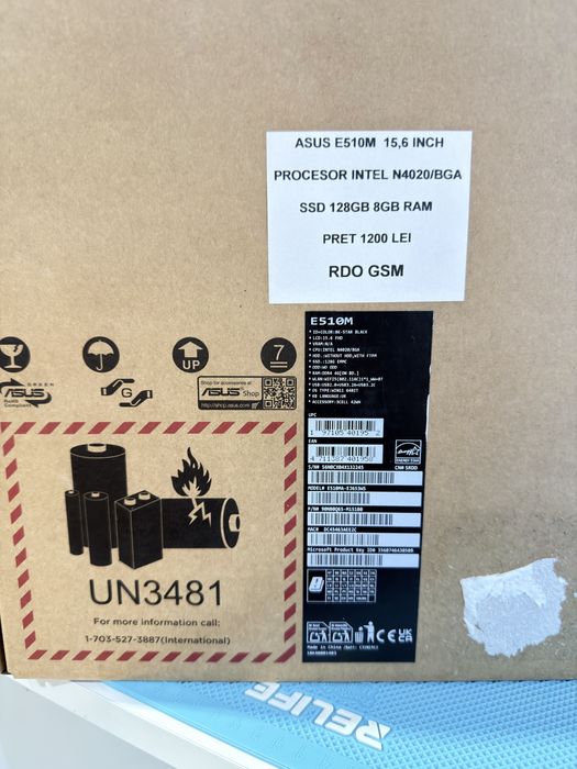 Laptop Asus E510M 128SSD 8Gb Ram Nou