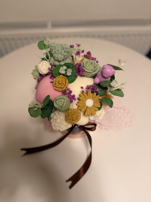 Buchet din ceară de soia parfumată – cadoul perfect, handmade!