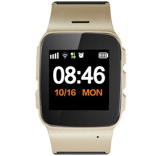 Ceas GPS Copii si Seniori iUni U100 Plus, Wifi, Champagne Gold