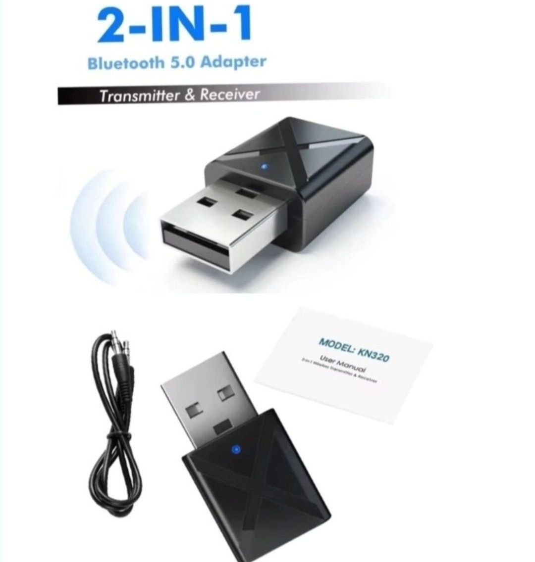 Receiver Bluetooth Audio și Transmiter Alimentare USB Sunet Auxiliar