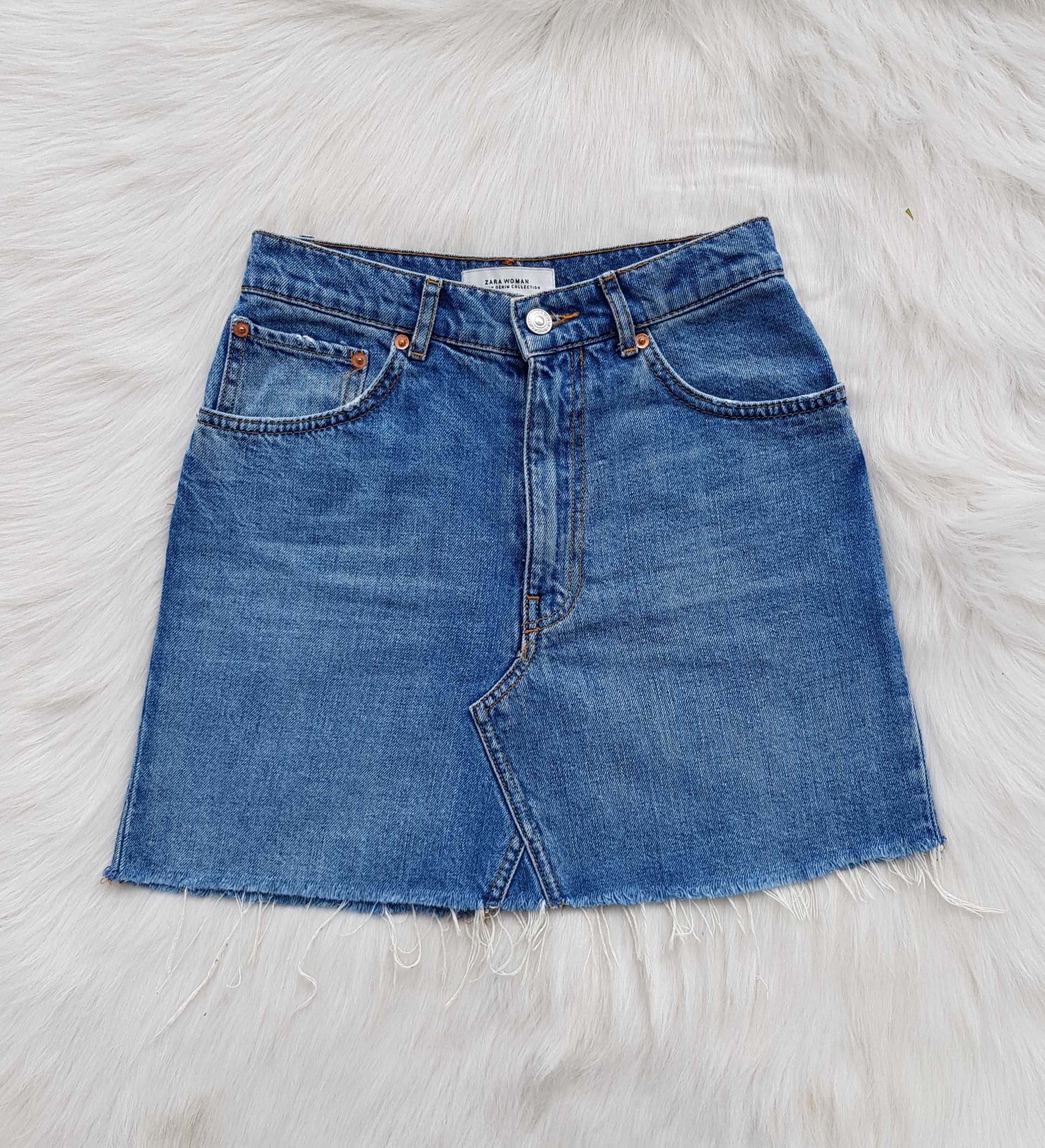 Дънкова пола ZARA размер XS-S