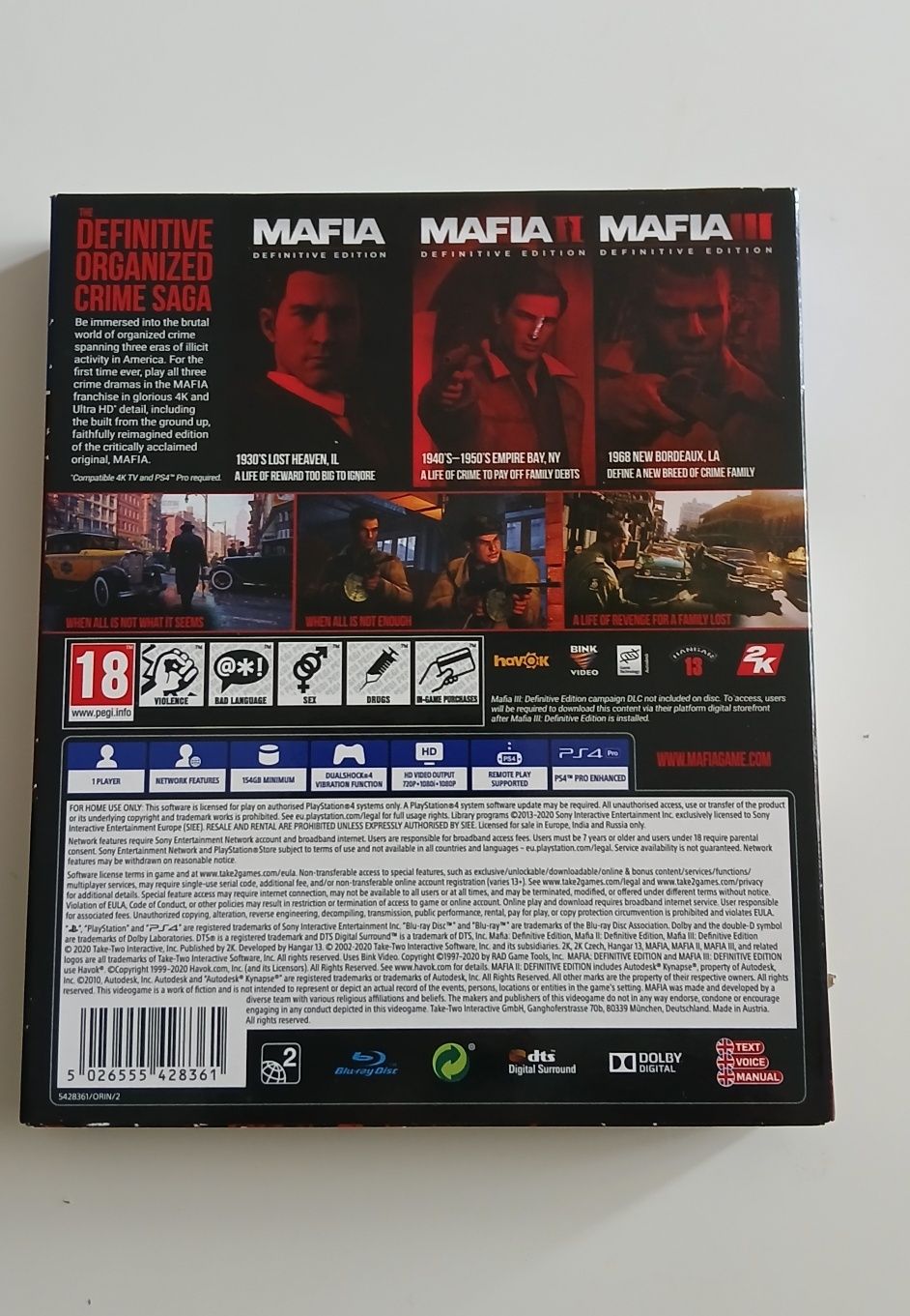Mafia Trilogy ps4
