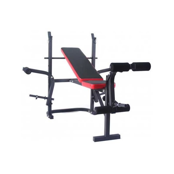 Bancă multifuncțională FitTronic B300 + Set Halteră & Gantere 40 kg